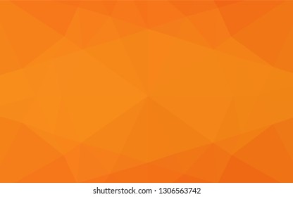 Light Orange vector polygon abstract backdrop. Glitter abstract illustration with an elegant design. Brand new style for your business design.