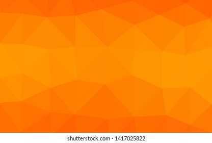 Light Orange vector polygon abstract layout. A vague abstract illustration with gradient. Brand new design for your business.