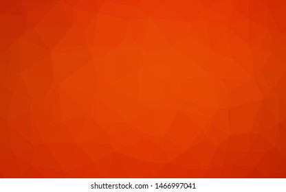 Light Orange vector polygon abstract background. Geometric illustration in Origami style with gradient. Template for a cell phone background.