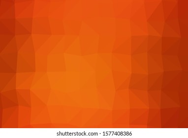 Light Orange vector polygon abstract layout. Colorful abstract illustration with gradient. The best triangular design for your business.