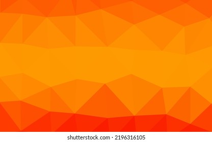 Light Orange vector polygon abstract layout. Colorful illustration in Origami style with gradient.  New texture for your design.