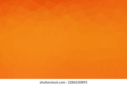 Light Orange vector polygon abstract background. A completely new color illustration in a vague style. The best triangular design for your business.