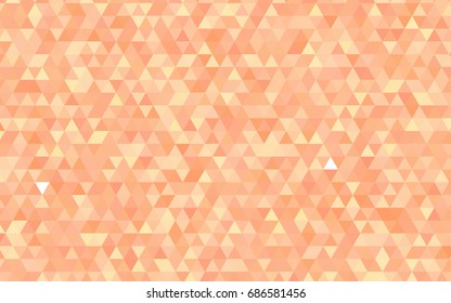 Light Orange vector polygon abstract background. A completely new color illustration in a vague style. Triangular pattern for your business design.