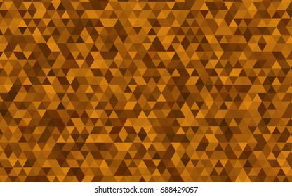 Light Orange vector polygon abstract background. Triangular geometric sample with gradient.  Brand-new style for your business design.