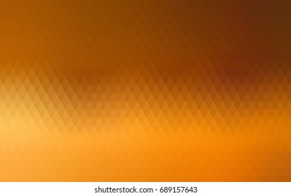 Light Orange vector polygon abstract pattern. A vague abstract illustration with gradient. The elegant pattern can be used as part of a brand book.