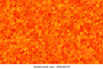 Light Orange vector polygon abstract pattern. Geometric illustration in Origami style with gradient.  A completely new design for your business.