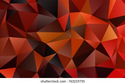 Light Orange vector polygon abstract pattern. Shining colored illustration in a brand-new style. The elegant pattern can be used as part of a brand book.