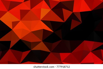 Light Orange vector polygon abstract pattern. Modern geometrical abstract illustration with gradient. The elegant pattern can be used as part of a brand book.