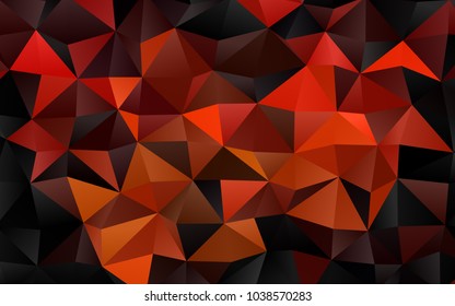 Light Orange vector polygonal background. An elegant bright illustration with gradient. The polygonal design can be used for your web site.