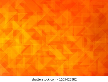 Light Orange vector polygonal background. Colorful illustration in abstract style with gradient. A new texture for your design.