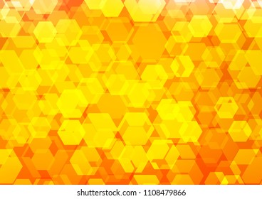 Light Orange vector polygonal background. A sample with polygonal shapes. The elegant pattern can be used as part of a brand book.