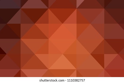 Light Orange vector polygonal background. Polygonal abstract illustration with gradient. A new texture for your web site.