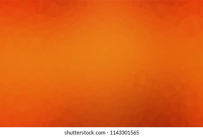 Light Orange vector polygonal background. Modern geometrical abstract illustration with gradient. A new texture for your design.