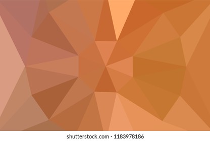 Light Orange vector polygonal background with a diamond. Modern abstract illustration with triangles. Textured pattern for your backgrounds.