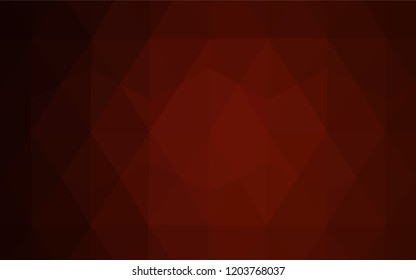 Light Orange vector polygonal background. Glitter abstract illustration with an elegant triangles. Brand new style for your business design.