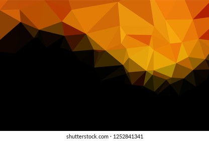Light Orange vector polygonal background. Colorful illustration in abstract style with gradient. Brand new style for your business design.