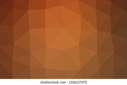 Light Orange vector polygonal background. A completely new color illustration in a vague style. Elegant pattern for a brand book.
