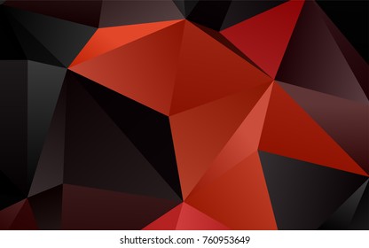 Light Orange vector polygonal background. Shining colored illustration in a brand-new style. The completely new template can be used for your brand book.