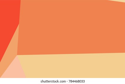 Light Orange vector polygonal background. A sample with polygonal shapes. The best triangular design for your business.