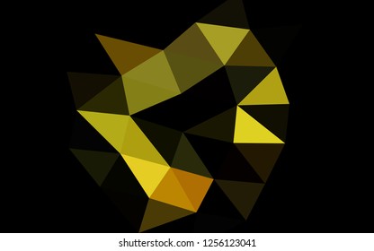 Light Orange vector polygonal polygonal. Colorful illustration in abstract style with gradient. A completely new template for your business design.