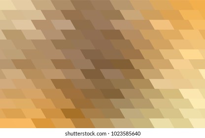 Light Orange vector polygonal illustration consisting of rectangles. Rectangular design for your business. Creative geometric background in origami style with gradient.