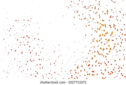 Light Orange vector polygonal illustration consisting of rectangles. Rectangular design for your business. Creative geometric background in origami style with gradient.