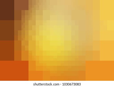 Light Orange vector polygonal illustration, which consist of rectangles. Rectangular pattern for your business design. Geometric background in Origami style with gradient. 