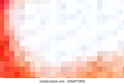 Light Orange vector polygonal illustration, which consist of rectangles. Rectangular pattern for your business design. Geometric background in Origami style with gradient. 