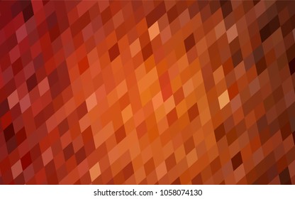 Light Orange vector polygonal illustration consisting of rectangles. Rectangular design for your business. Creative geometric background in origami style with gradient.