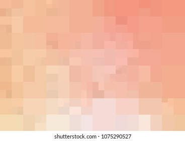 Light Orange vector polygonal illustration, which consist of rectangles. Rectangular design for your business. Creative geometric background in Origami style with gradient