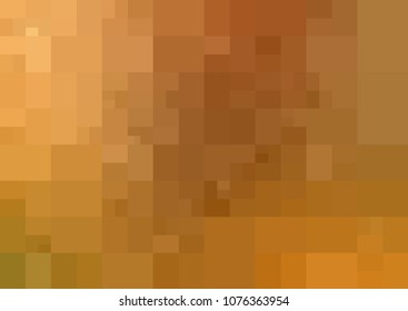 Light Orange vector polygonal illustration, which consist of rectangles. Rectangular pattern for your business design. Geometric background in Origami style with gradient. 