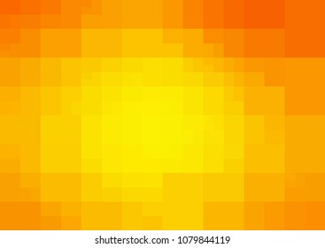 Light Orange vector polygonal illustration, which consist of rectangles. Rectangular pattern for your business design. Geometric background in Origami style with gradient. 