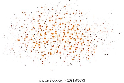 Light Orange vector polygonal illustration, which consist of rectangles. Rectangular pattern for your business design. Geometric background in Origami style with gradient. 