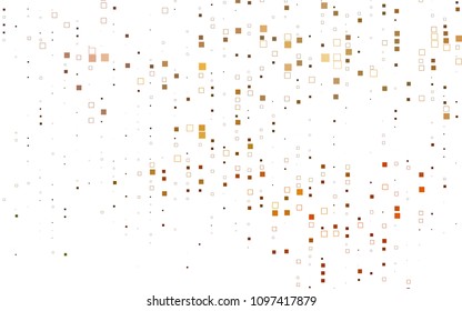 Light Orange vector polygonal illustration, which consist of rectangles. Rectangular pattern for your business design. Geometric background in Origami style with gradient. 
