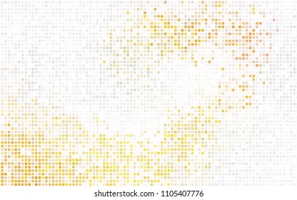 Light Orange vector polygonal illustration consisting of rectangles. Rectangular design for your business. Creative geometric background in origami style with gradient.