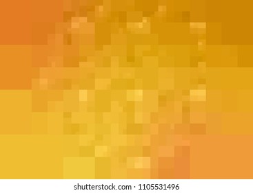 Light Orange vector polygonal illustration, which consist of rectangles. Rectangular pattern for your business design. Geometric background in Origami style with gradient. 