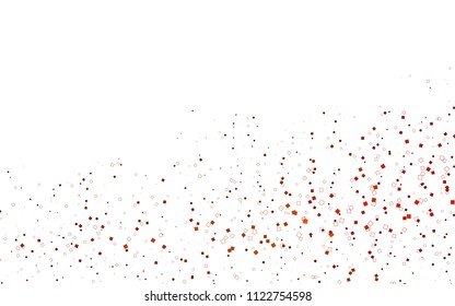 Light Orange vector polygonal illustration consisting of rectangles. Rectangular design for your business. Creative geometric background with gradient.