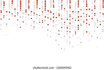 Light Orange vector polygonal illustration consisting of rectangles. Rectangular design for your business. Creative geometric background in origami style with gradient.