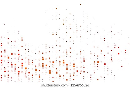 Light Orange vector polygonal illustration consisting of rectangles. Rectangular design for your business. Creative geometric background in origami style with gradient.