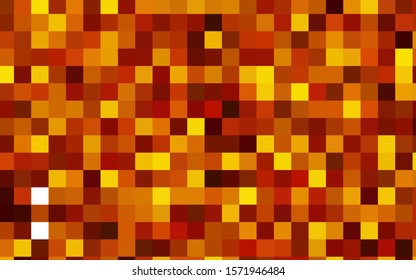 Light Orange vector polygonal illustration, which consist of rectangles. Rectangular pattern for your business design. Geometric background in Origami style with gradient. 
