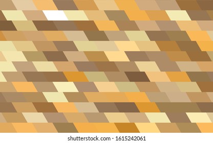 Light Orange vector polygonal illustration consisting of rectangles. Rectangular design for your business. Creative geometric background in origami style with gradient.