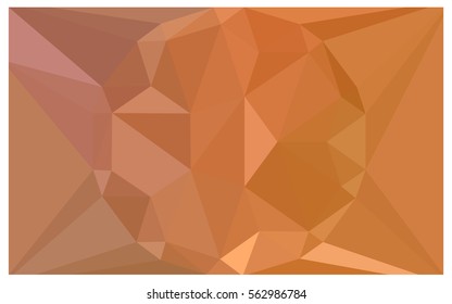 Light Orange vector polygonal illustration, which consist of triangles with a gemstone in center. Triangular design of a huge diamond for your business. Creative geometric background of gems.