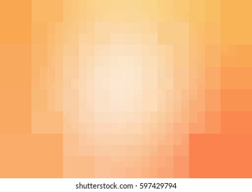 Light Orange vector polygonal illustration, which consist of rectangles. Rectangular design for your business. Creative geometric background in Origami style with gradient