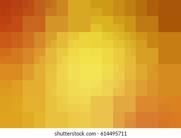 Light Orange vector polygonal illustration, which consist of rectangles. Rectangular design for your business. Creative geometric background in Origami style with gradient