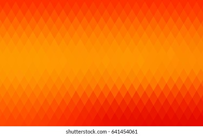 Light Orange vector polygonal illustration consisting of rectangles. Rectangular design for your business. Creative geometric background in origami style with gradient.