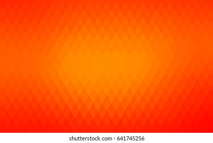 Light Orange vector polygonal illustration, which consist of rectangles. Rectangular pattern for your business design. Geometric background in Origami style with gradient. 