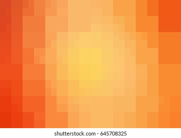 Light Orange vector polygonal illustration, which consist of rectangles. Rectangular pattern for your business design. Geometric background in Origami style with gradient. 