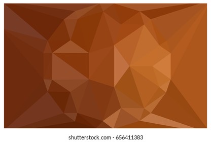 Light Orange vector polygonal illustration, which consist of triangles with a gemstone in center. Triangular design of a huge diamond for your business. Creative geometric background of gems.