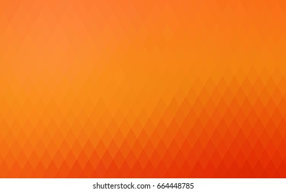 Light Orange vector polygonal illustration consisting of rectangles. Rectangular design for your business. Creative geometric background in origami style with gradient.