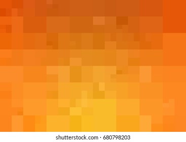 Light Orange vector polygonal illustration, which consist of rectangles. Rectangular design for your business. Creative geometric background in Origami style with gradient